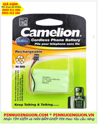 Camelion C068P, Pin điện thoại bàn không dây Camelion C068P (NiMh 3.6v-600mAh) /Nhận hàn ghép pin